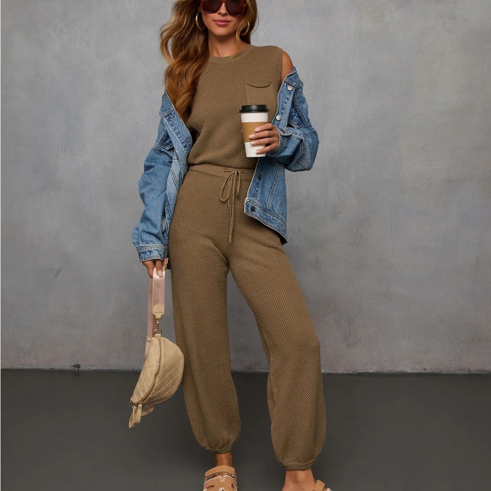 Vici Tan Track Pants & Joggers
